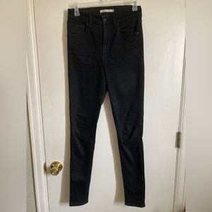 🌸Levi’s Black Mile High Super Skinny Black label & Tag Denim Jeans #Pk